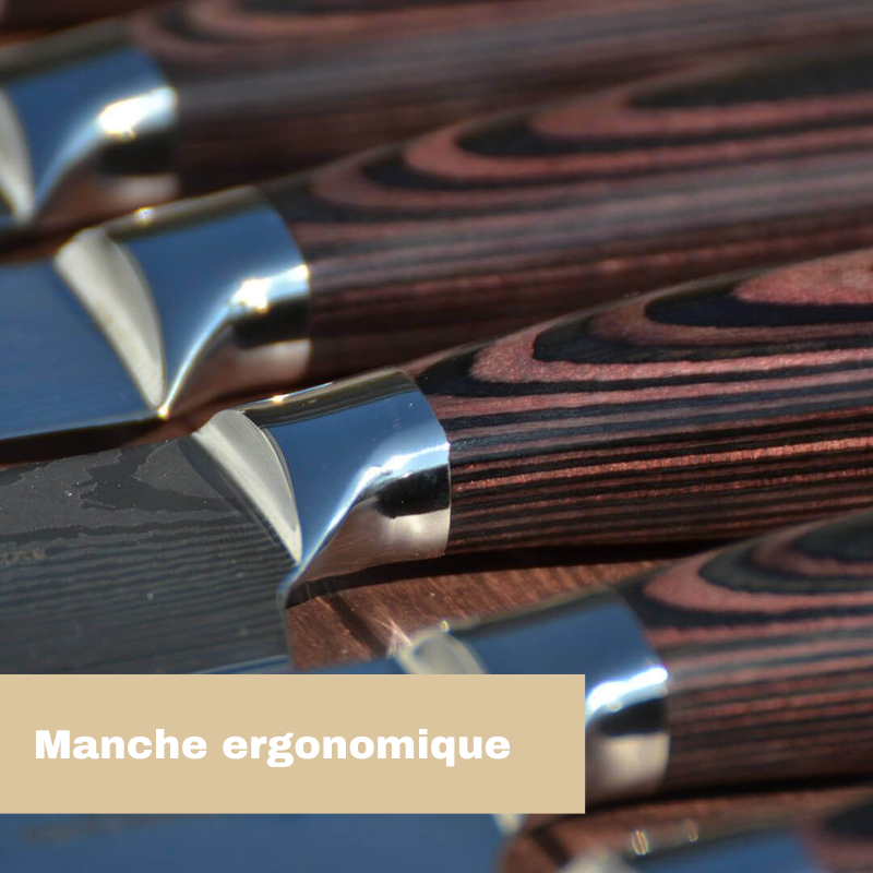 Coffret premium x8 couteaux de chef