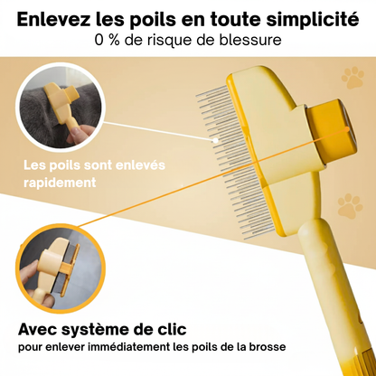 Brosse anti-poils pour Chat