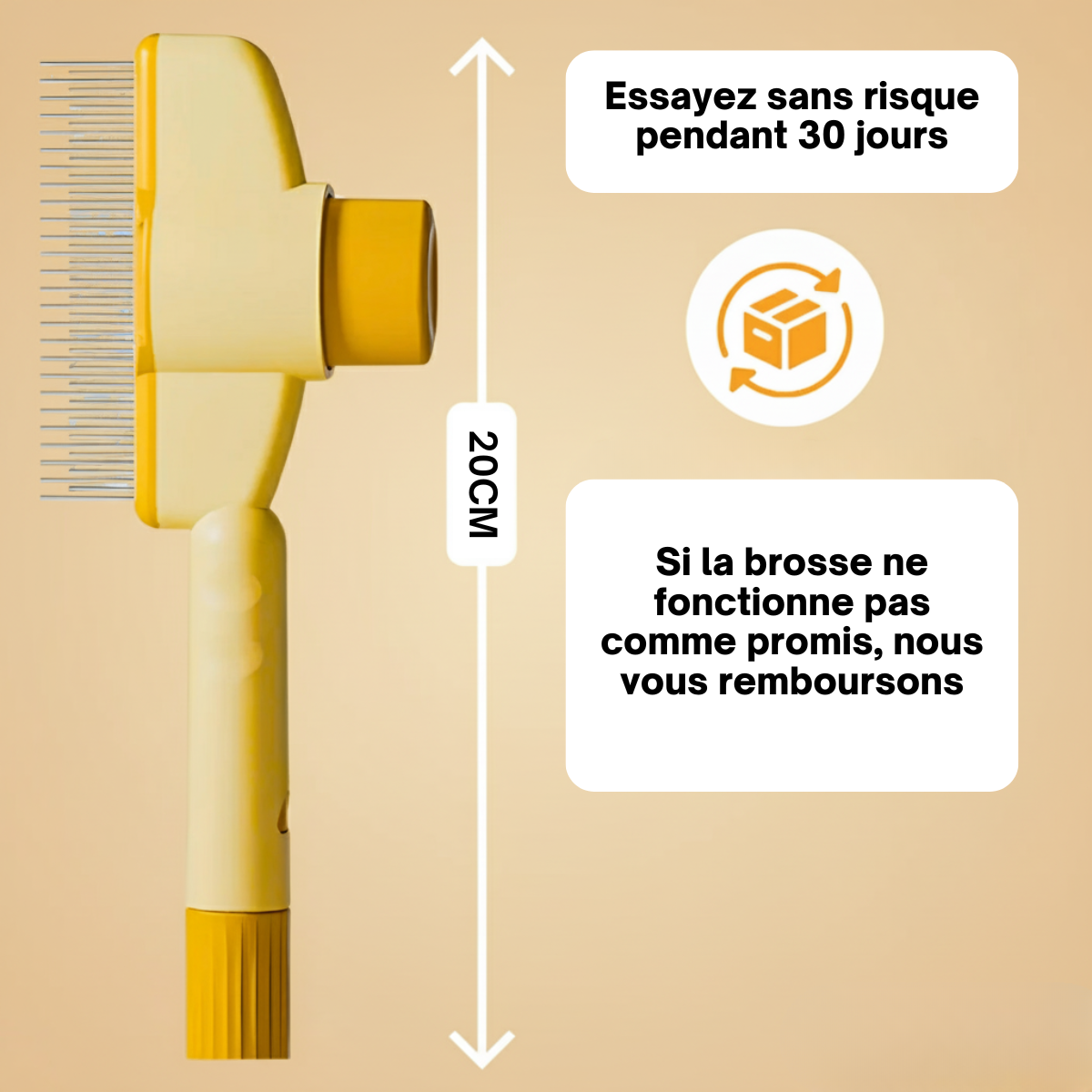 Brosse anti-poils pour Chat