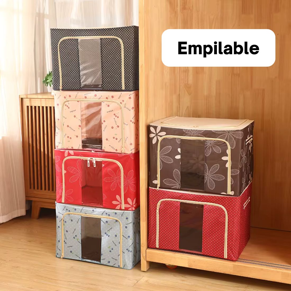 Maxi boite de rangement pliable 66L