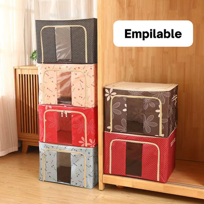 Maxi boite de rangement pliable 66L