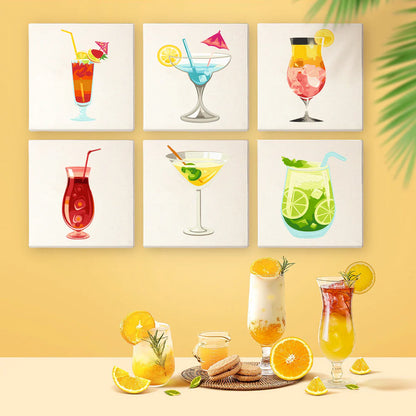 Kit de peinture aux numéros - Cocktail Set