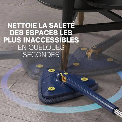 Balai-serpillière télescopique 360° autonettoyant