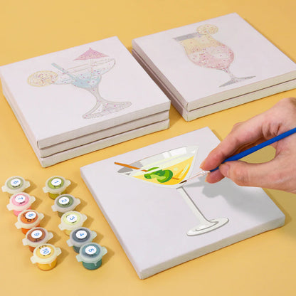 Kit de peinture aux numéros - Cocktail Set