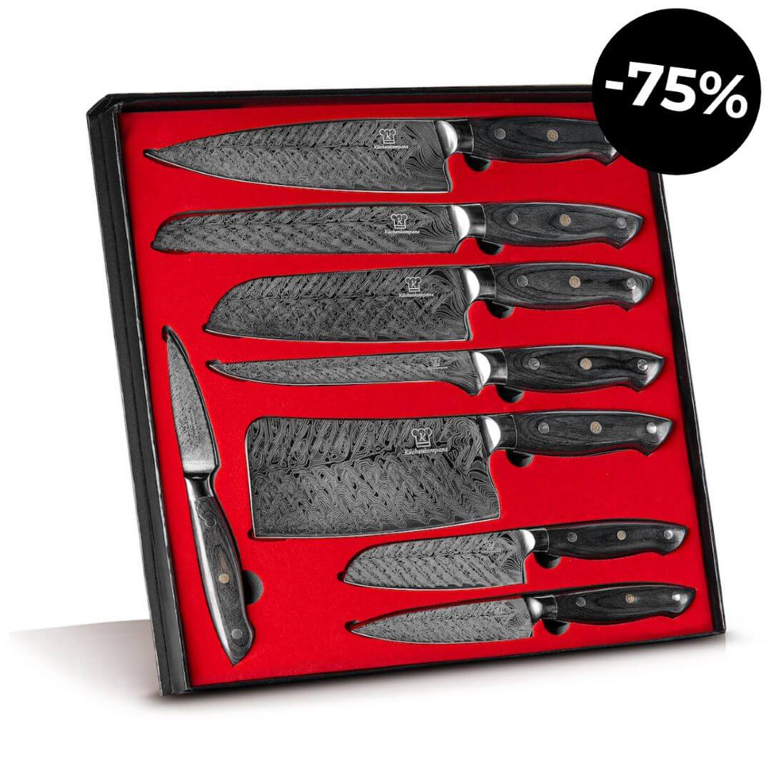 Coffret premium x8 couteaux de chef