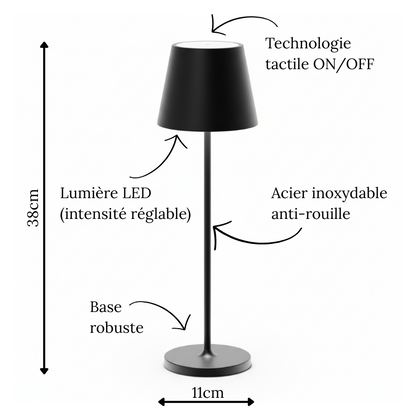 Lampe de table sans fil rechargeable Aura