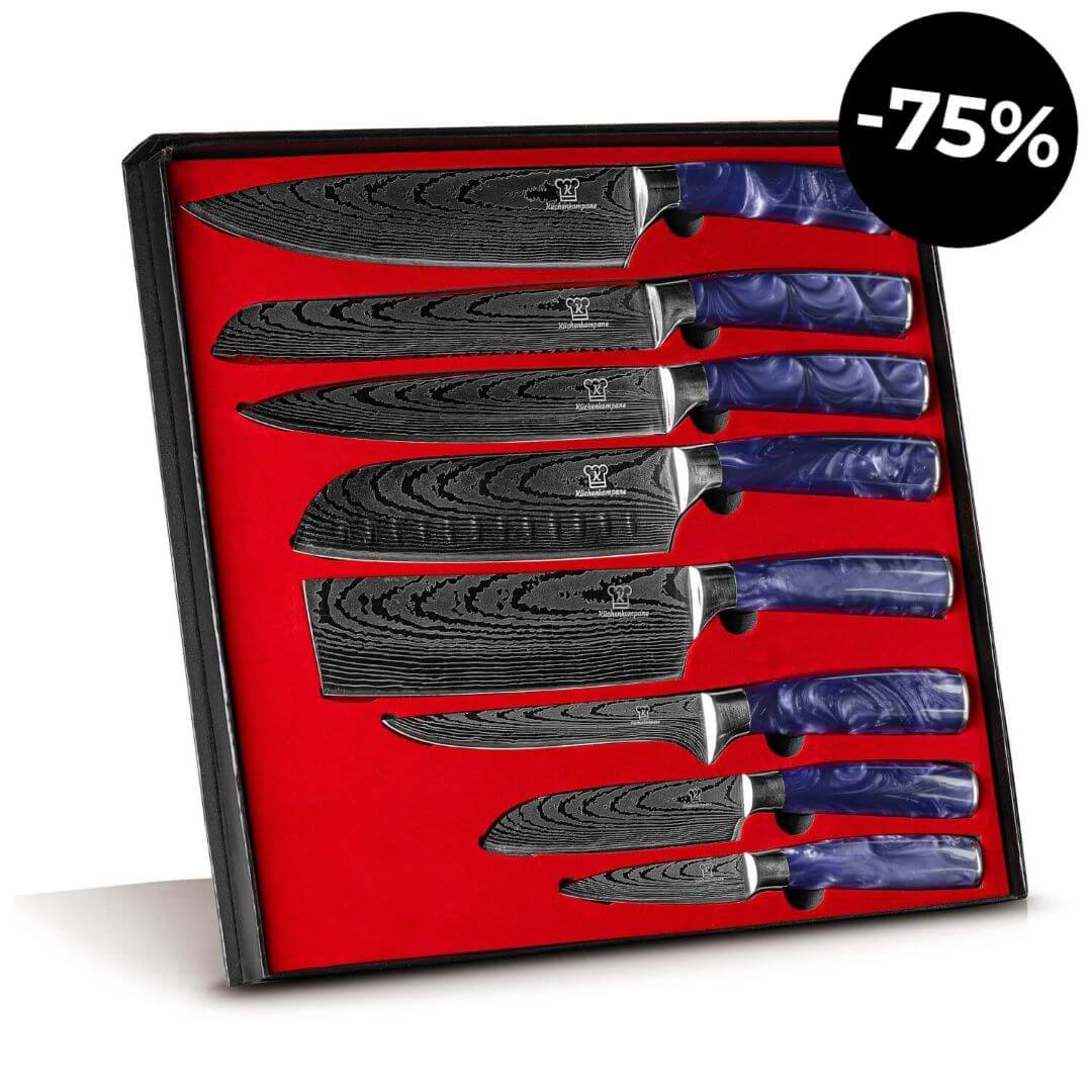 Coffret premium x8 couteaux de chef