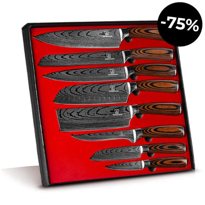 Coffret premium x8 couteaux de chef