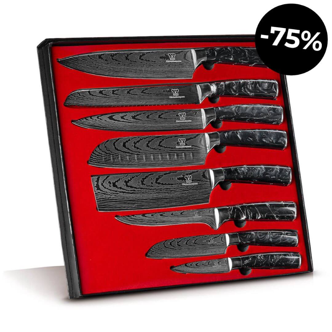 Coffret premium x8 couteaux de chef