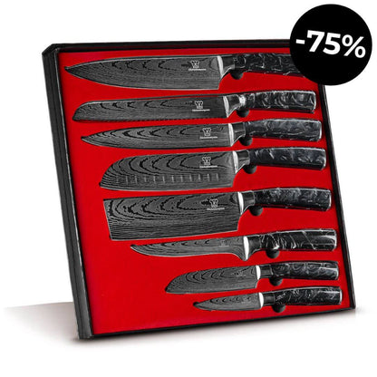Coffret premium x8 couteaux de chef