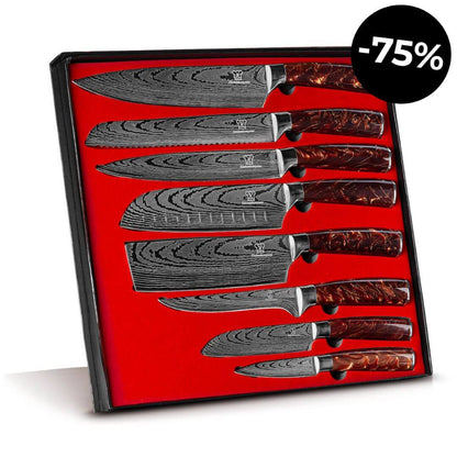 Coffret premium x8 couteaux de chef